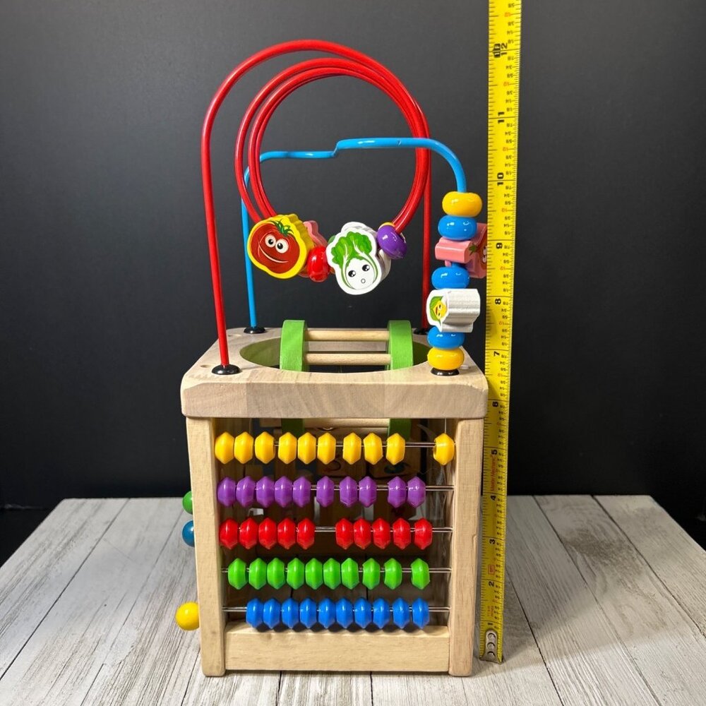 Wooden Activity Cube for Toddlers Montessori Toys Educational Toys  1-3 yrs Old - Picture 5 of 6